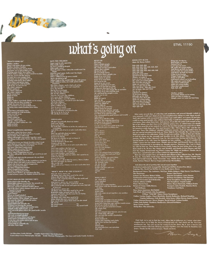 Marvin Gaye What's Going On Vinyl - Think Vintage ltd
