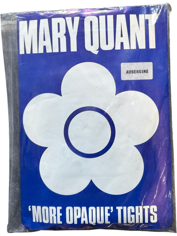 Mary Quant Aubergine More Opaque Tights - Think Vintage ltd