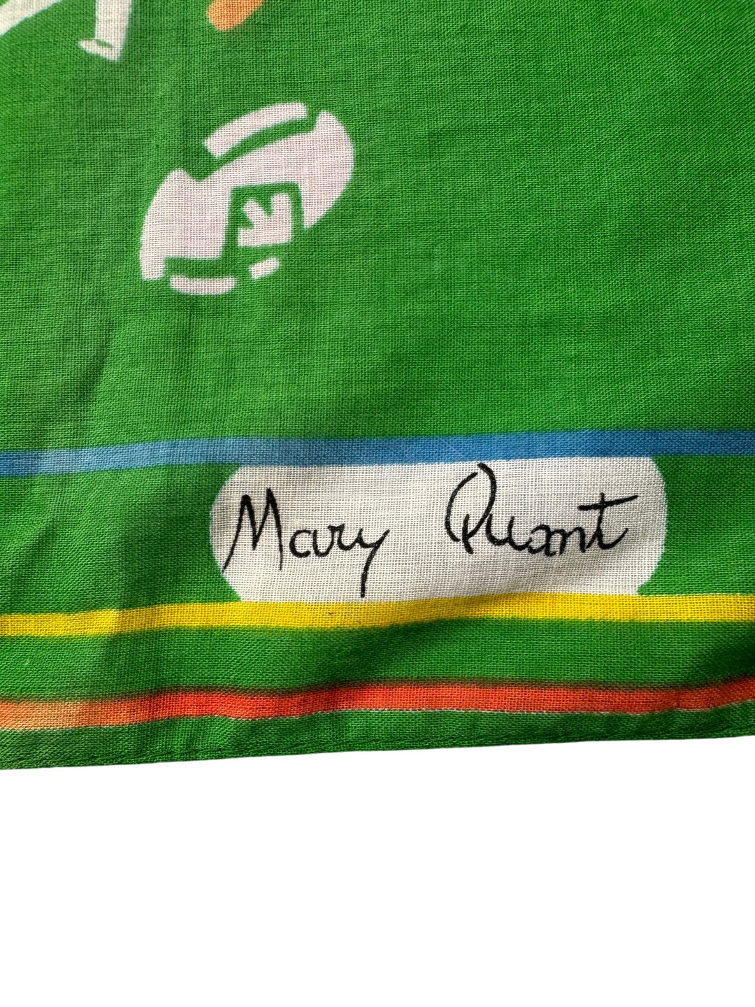 Mary Quant Cotton Golf Pattern Scarf - Think Vintage
