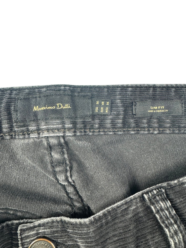 Massimo Dutti Corduroy Trousers - L - Think Vintage Online Ltd
