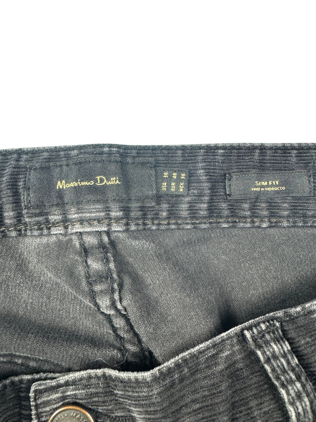 Massimo Dutti Corduroy Trousers - L - Think Vintage ltd