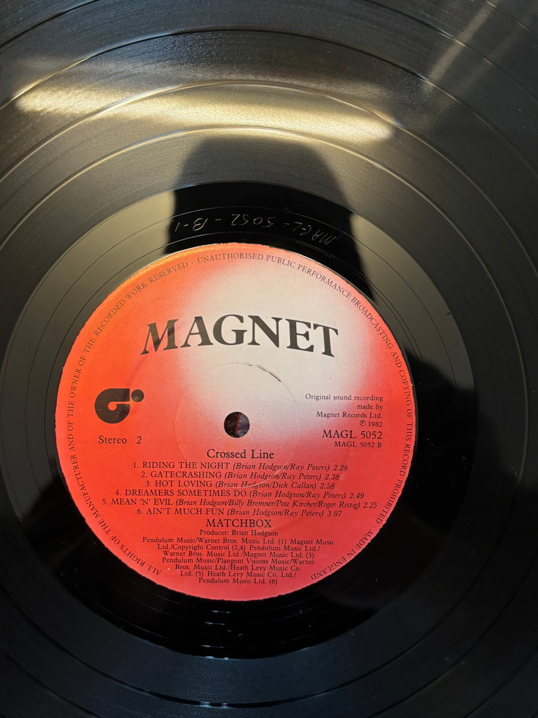 Matchbox Crossed Line Vinyl - Good - Think Vintage ltd