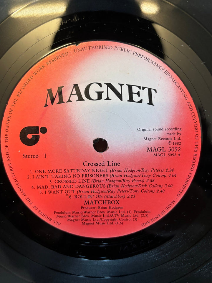Matchbox Crossed Line Vinyl - Good - Think Vintage ltd