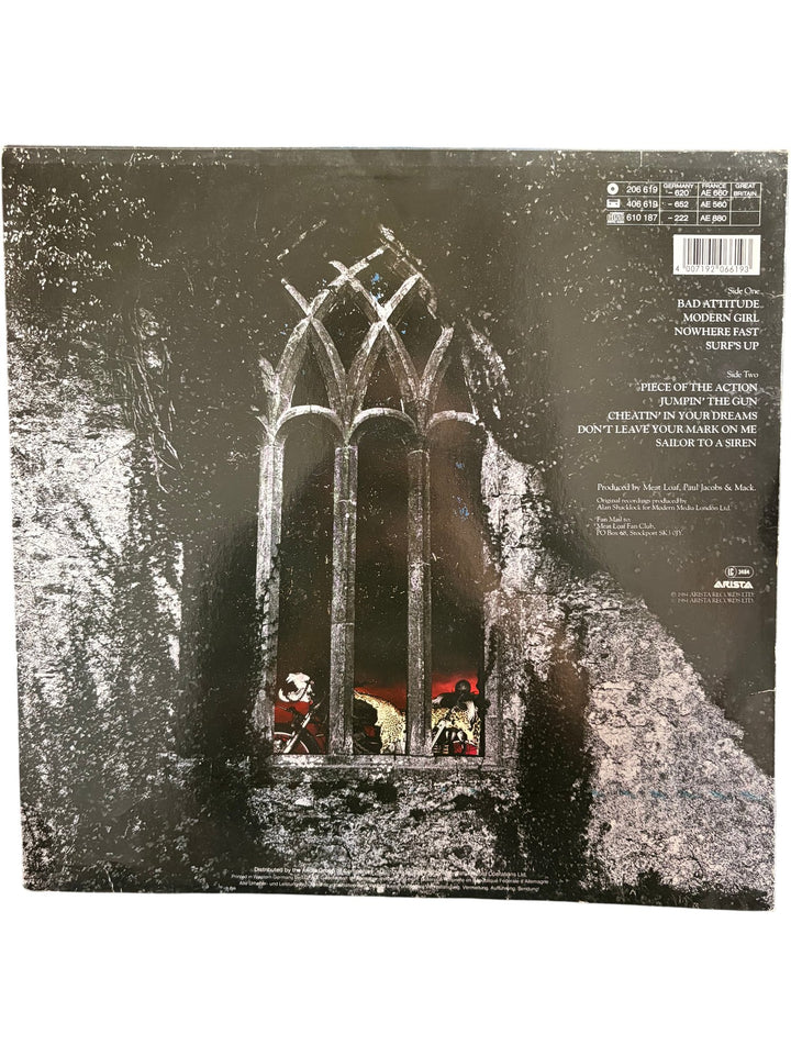 Meat Loaf Bad Attitude Vinyl Record - Good - Think Vintage ltd