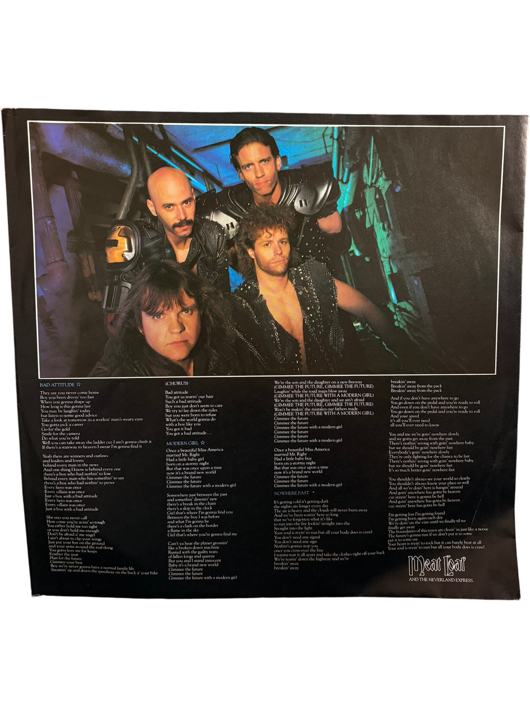 Meat Loaf Bad Attitude Vinyl Record - Good - Think Vintage ltd