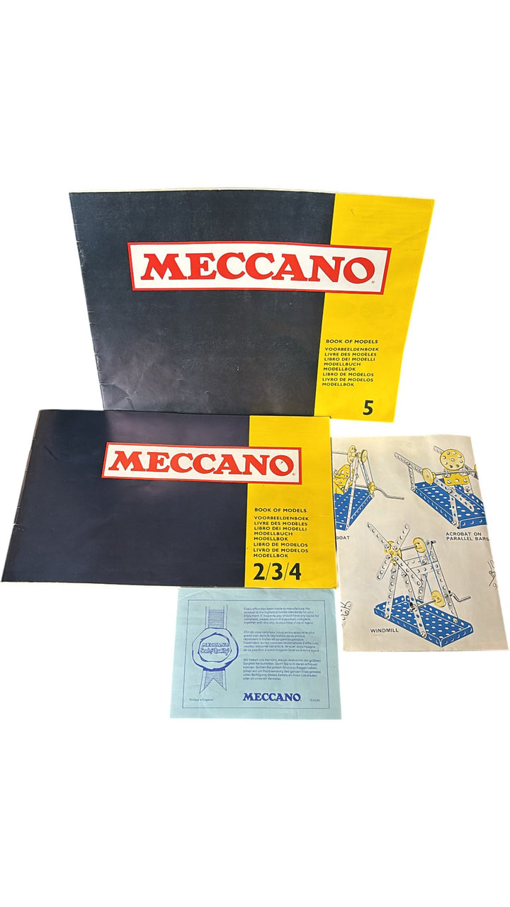 Meccano Set 5 Construction Kit 395 Parts for Action Models - Think Vintage Online Ltd