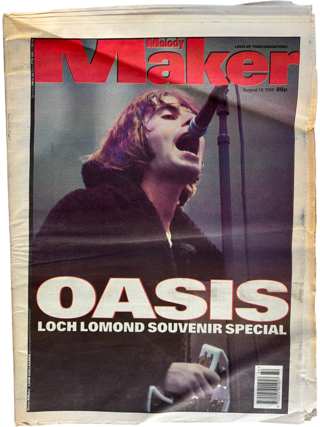 Melody Maker Magazine August 1996 Oasis Loch Lomond Souvenir - Think Vintage