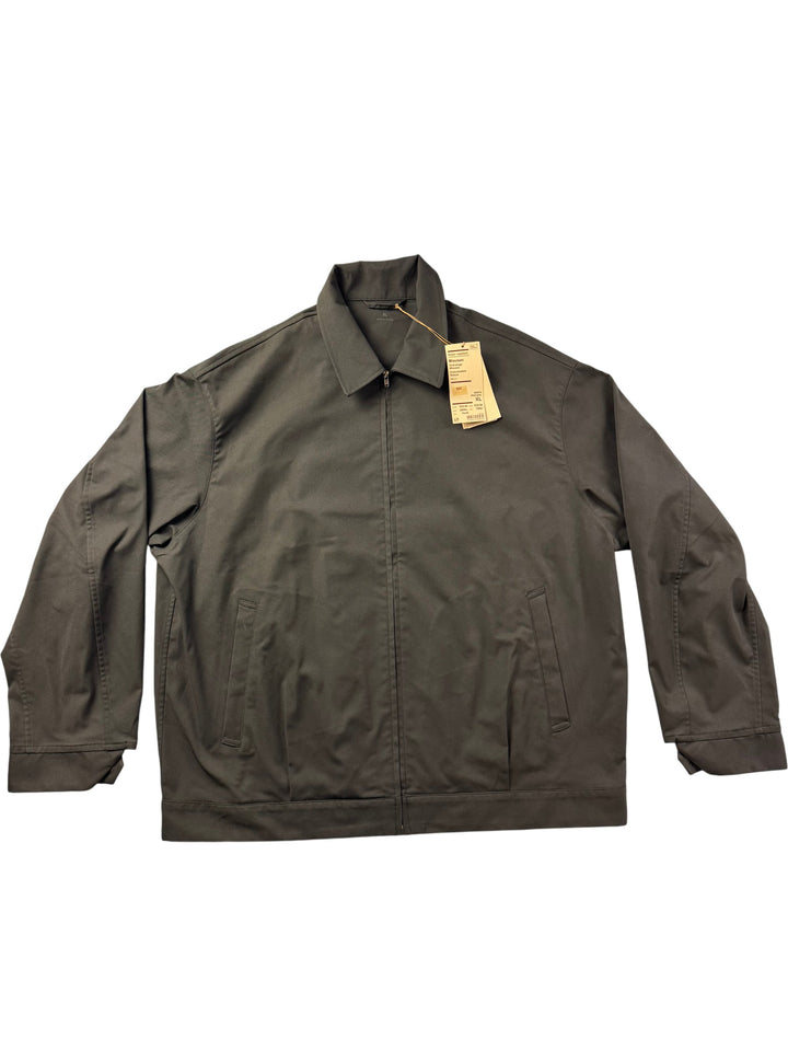 Men's Dark Grey Water Repellent Blouson - XL - Think Vintage