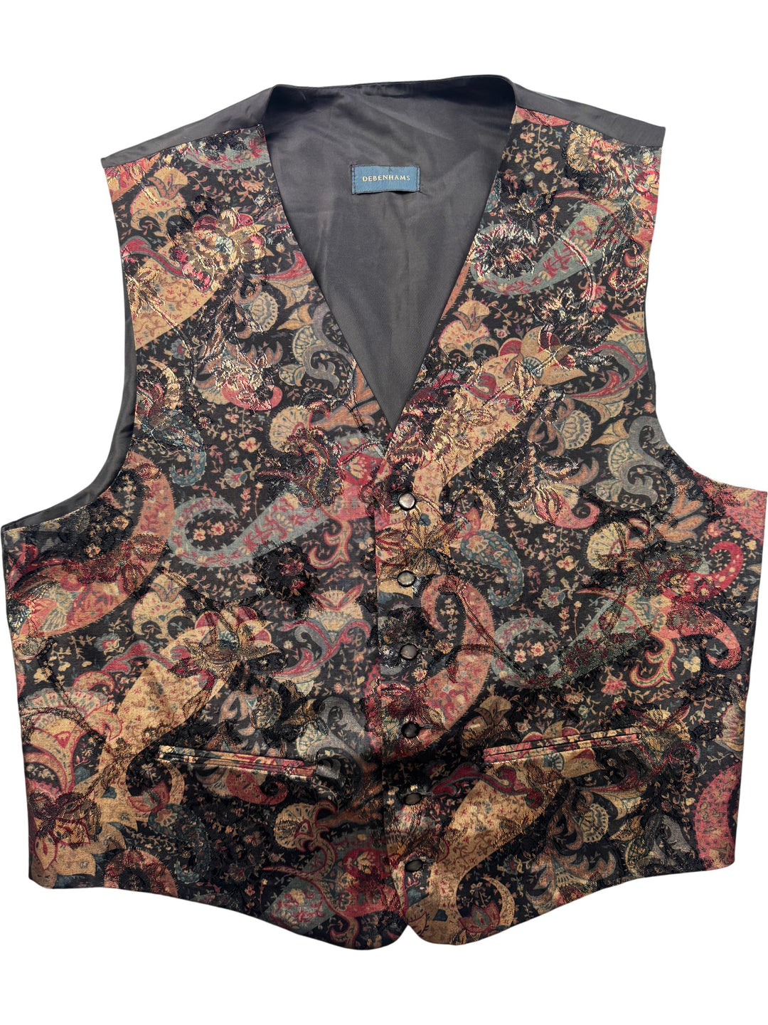 Men's Paisley Waistcoat - L - Think Vintage Online Ltd