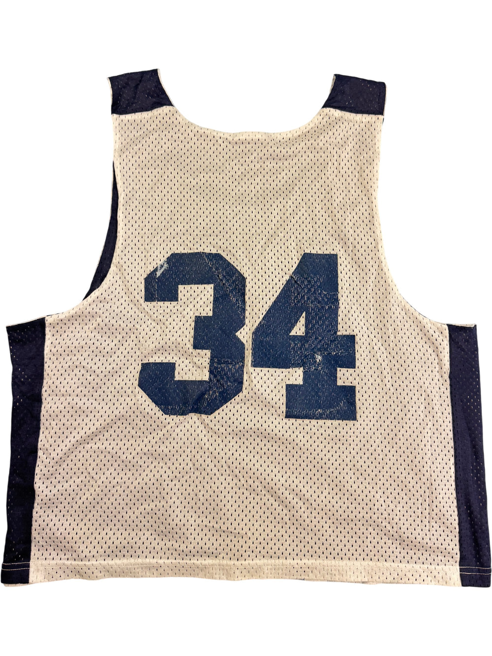 Mesh Sports Jersey with Logo and Number 34 - Think Vintage Online Ltd