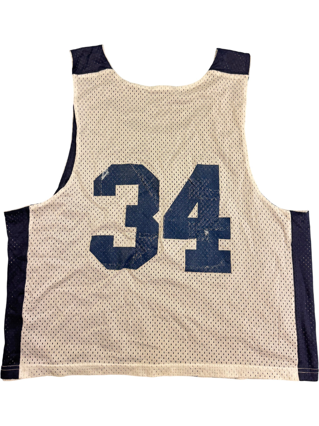 Mesh Sports Jersey with Logo and Number 34 - Think Vintage Online Ltd