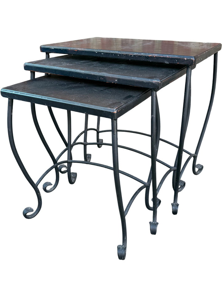 Metal Nesting Accent Tables - Think Vintage