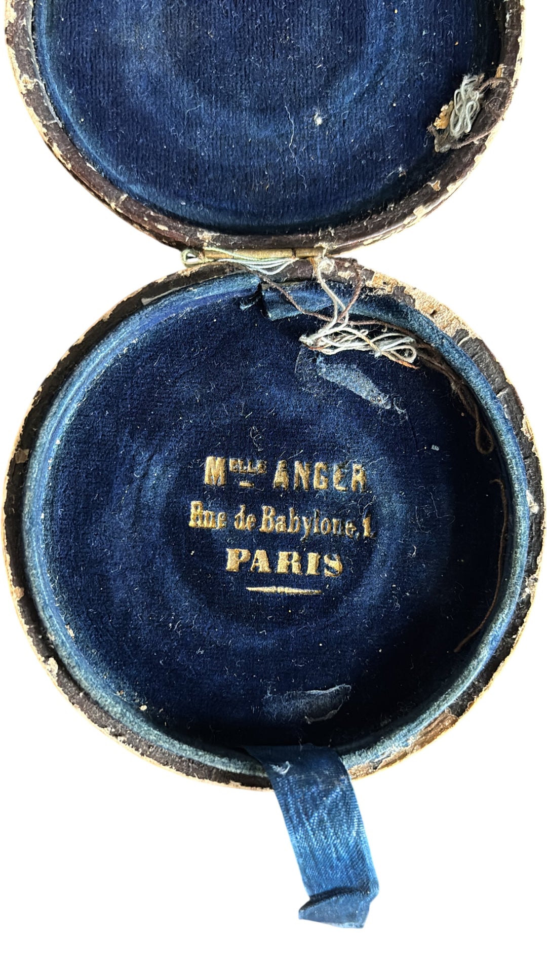 Mid 19th Century Antique French Baptism Medallion Bronze - Think Vintage Online Ltd