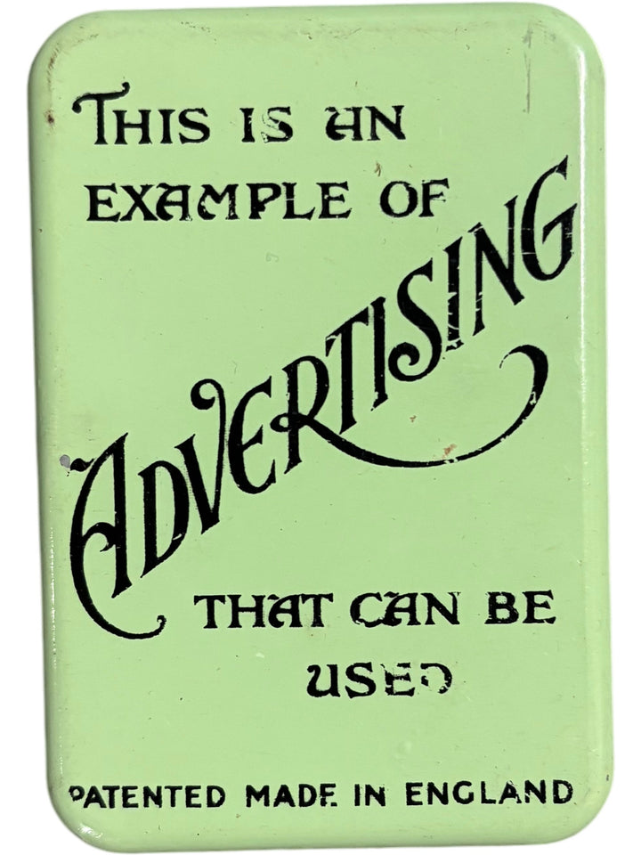 Mid-Century Advertising Plaque Made In England - Think Vintage