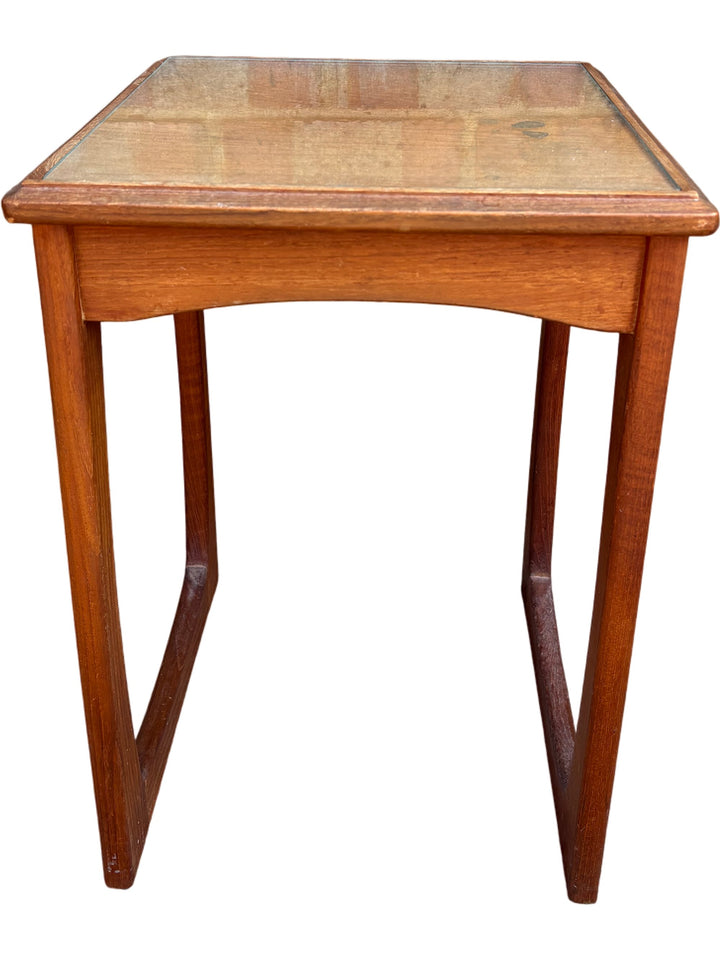 Mid-Century Rectangular Wooden End Table - Think Vintage