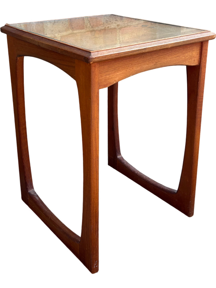 Mid-Century Rectangular Wooden End Table - Think Vintage