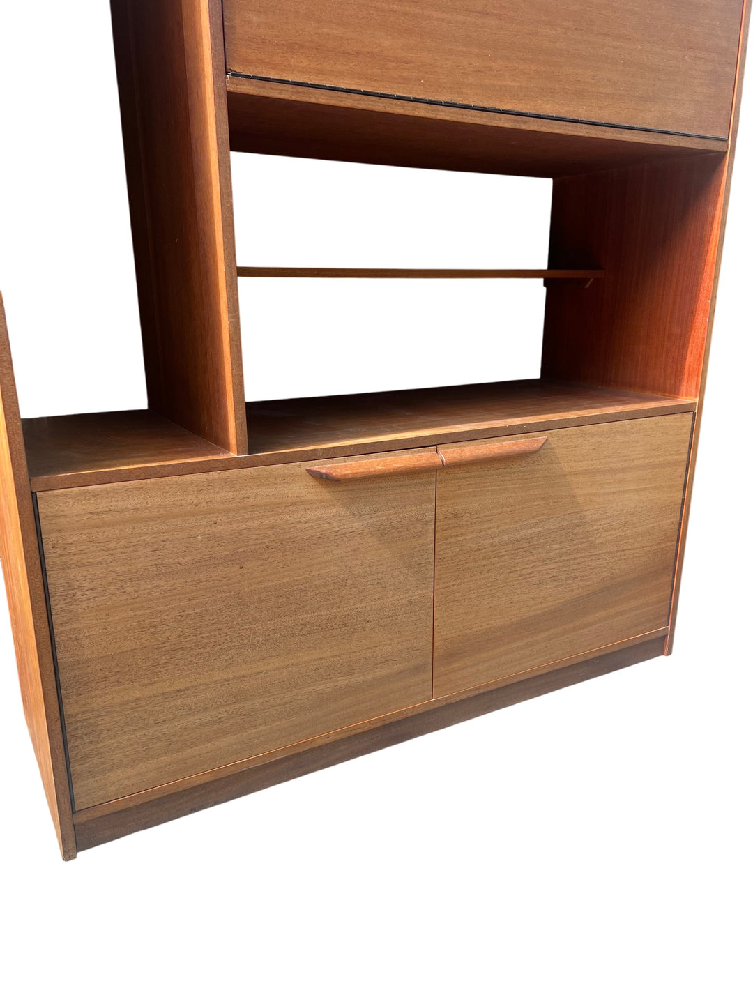 Mid-Century Wooden Display Cabinet - Think Vintage