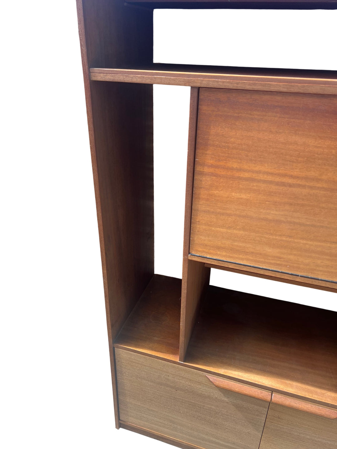 Mid-Century Wooden Display Cabinet - Think Vintage