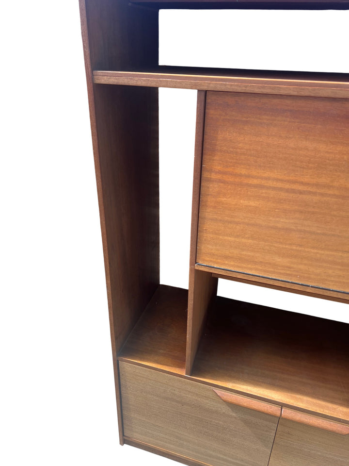 Mid-Century Wooden Display Cabinet - Think Vintage