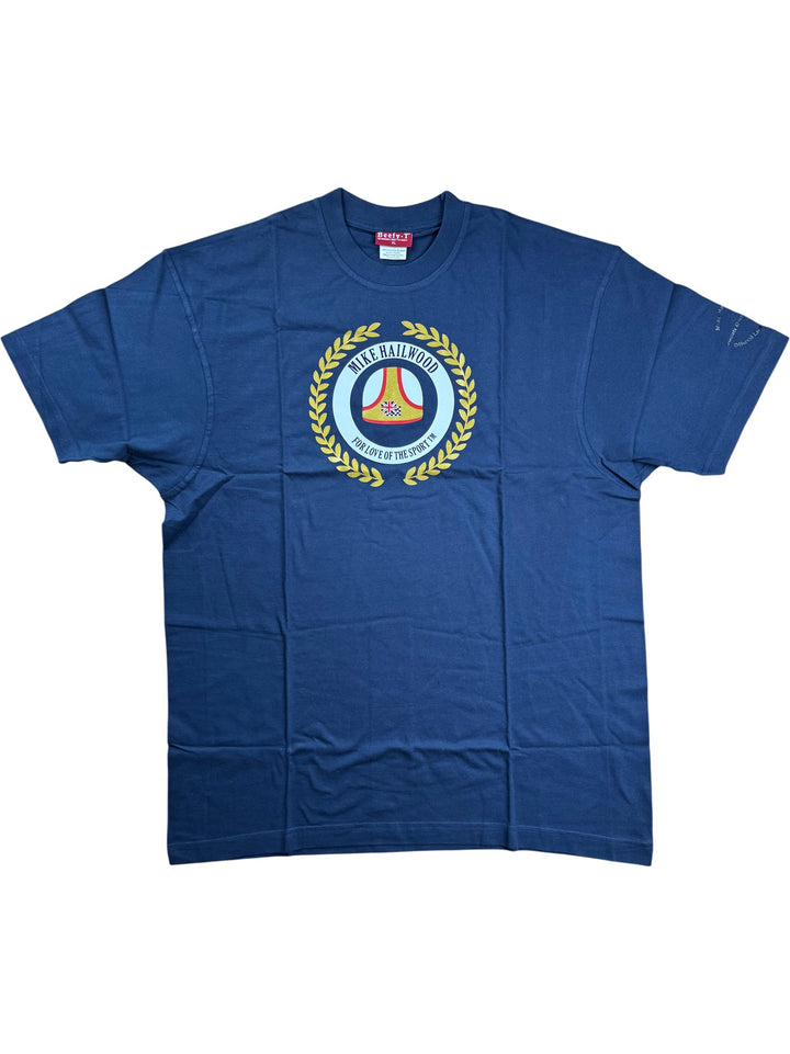 Mike Hailwood Blue Graphic T-Shirt - XL - Think Vintage ltd