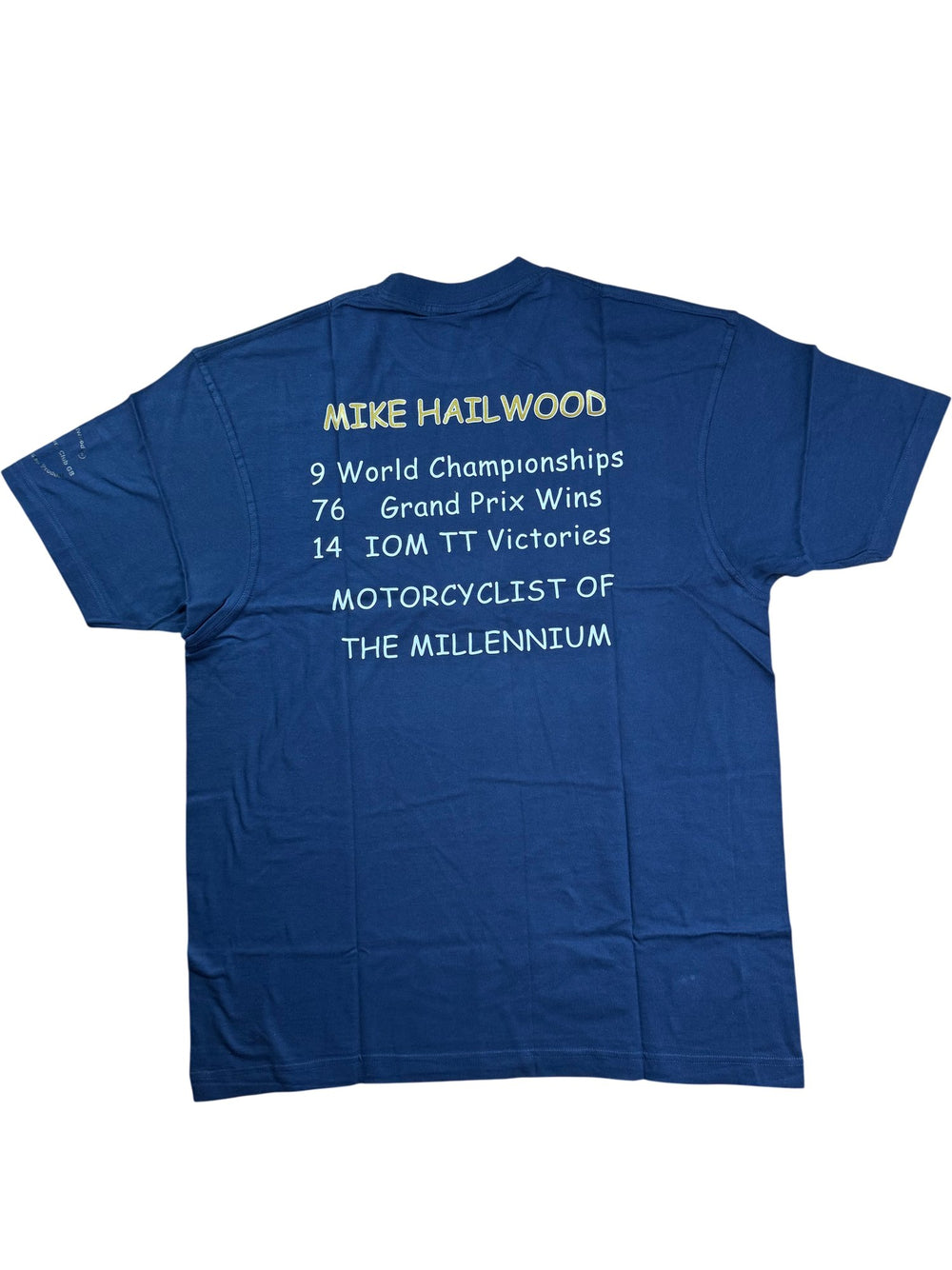 Mike Hailwood Blue Graphic T-Shirt - XL - Think Vintage ltd