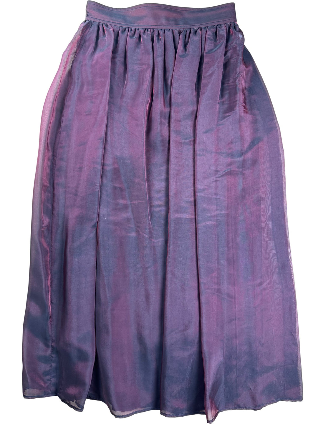 Mimsy Burgundy Pleated Skirt - W28 - Think Vintage ltd
