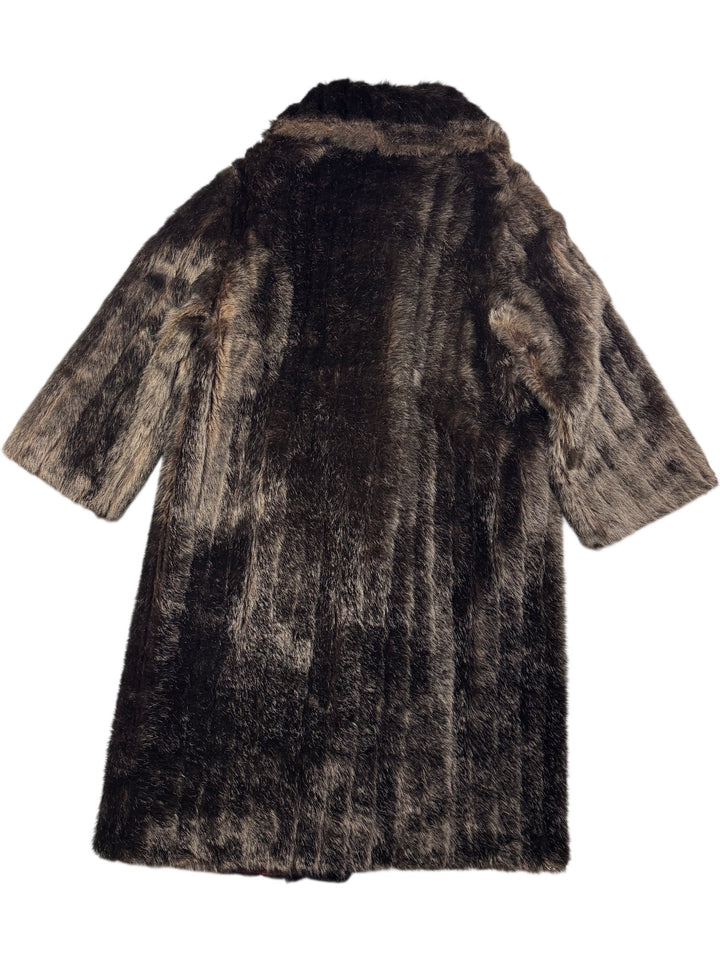 MiniBarmink Faux Fur Coat - L - Think Vintage ltd