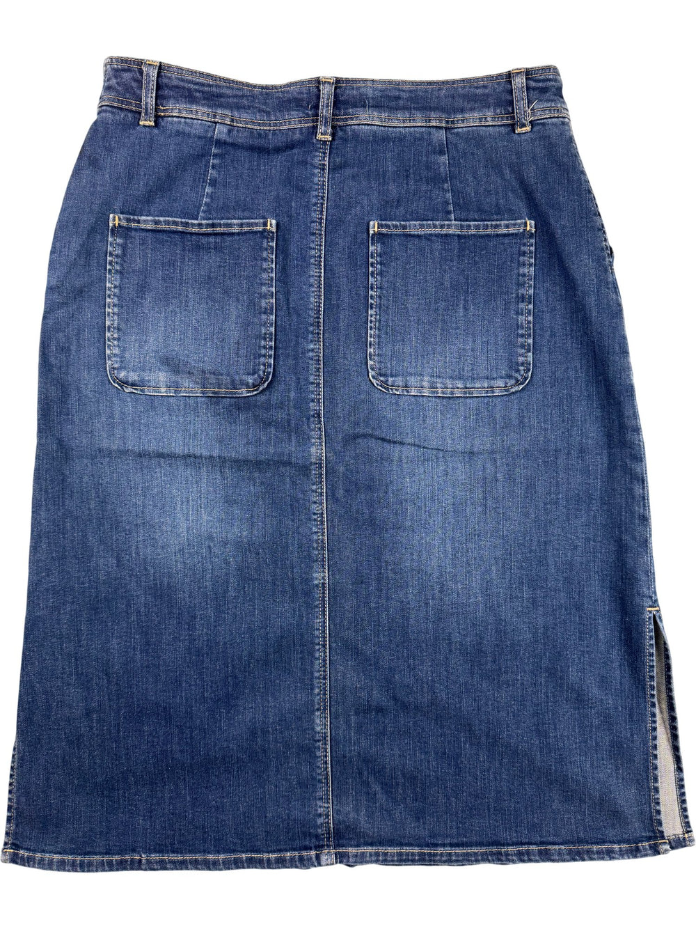 Mint Velvet Denim Midi Skirt - W30 - Think Vintage ltd