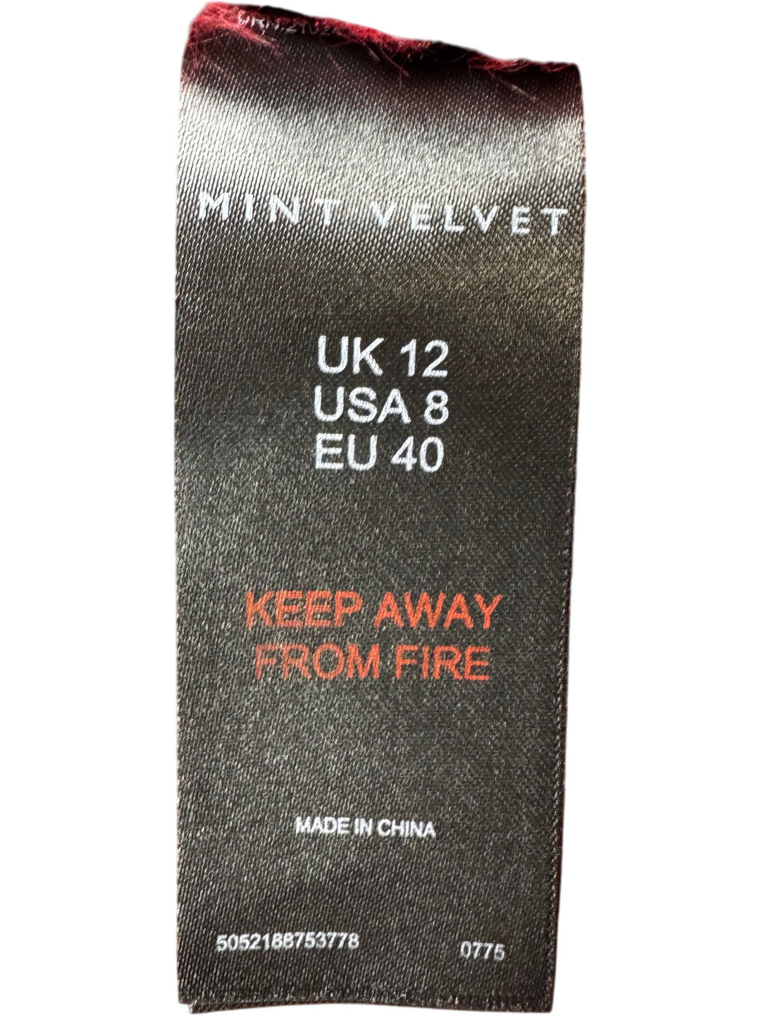 Mint Velvet Red Faux Fur Bomber Jacket  - L - Think Vintage ltd