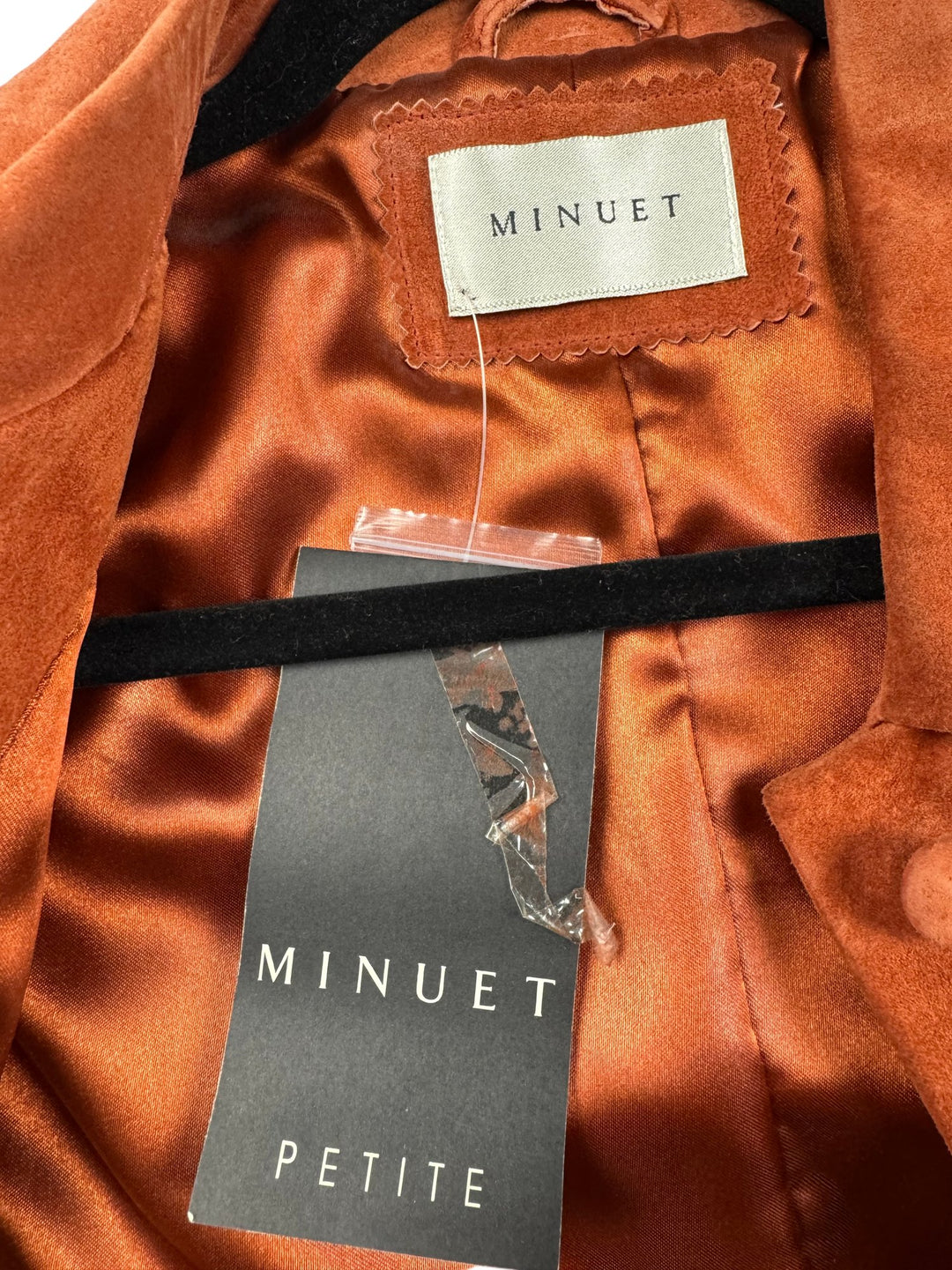 Minuet Rust Suede Jacket - S - Think Vintage ltd