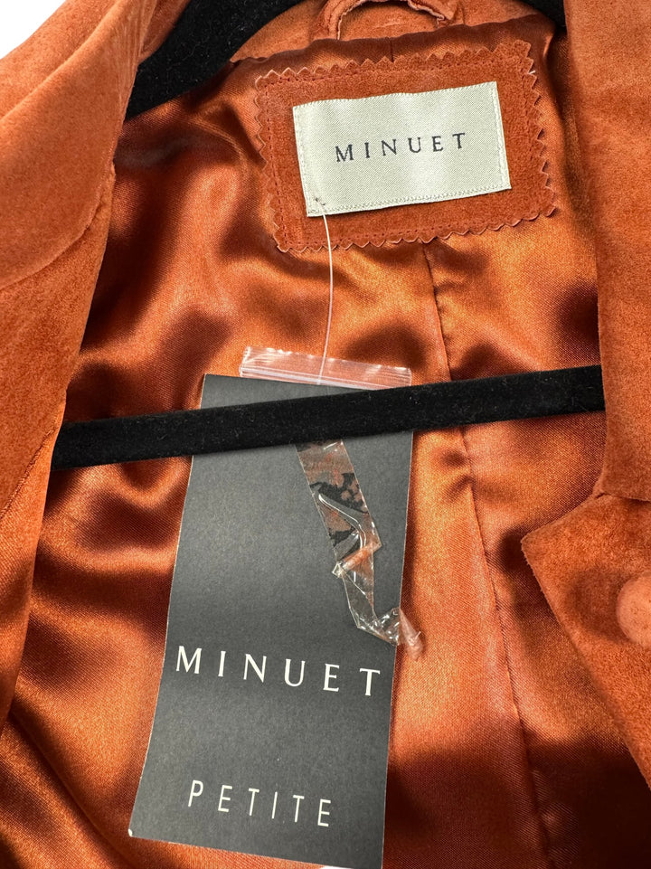 Minuet Rust Suede Jacket - S - Think Vintage ltd
