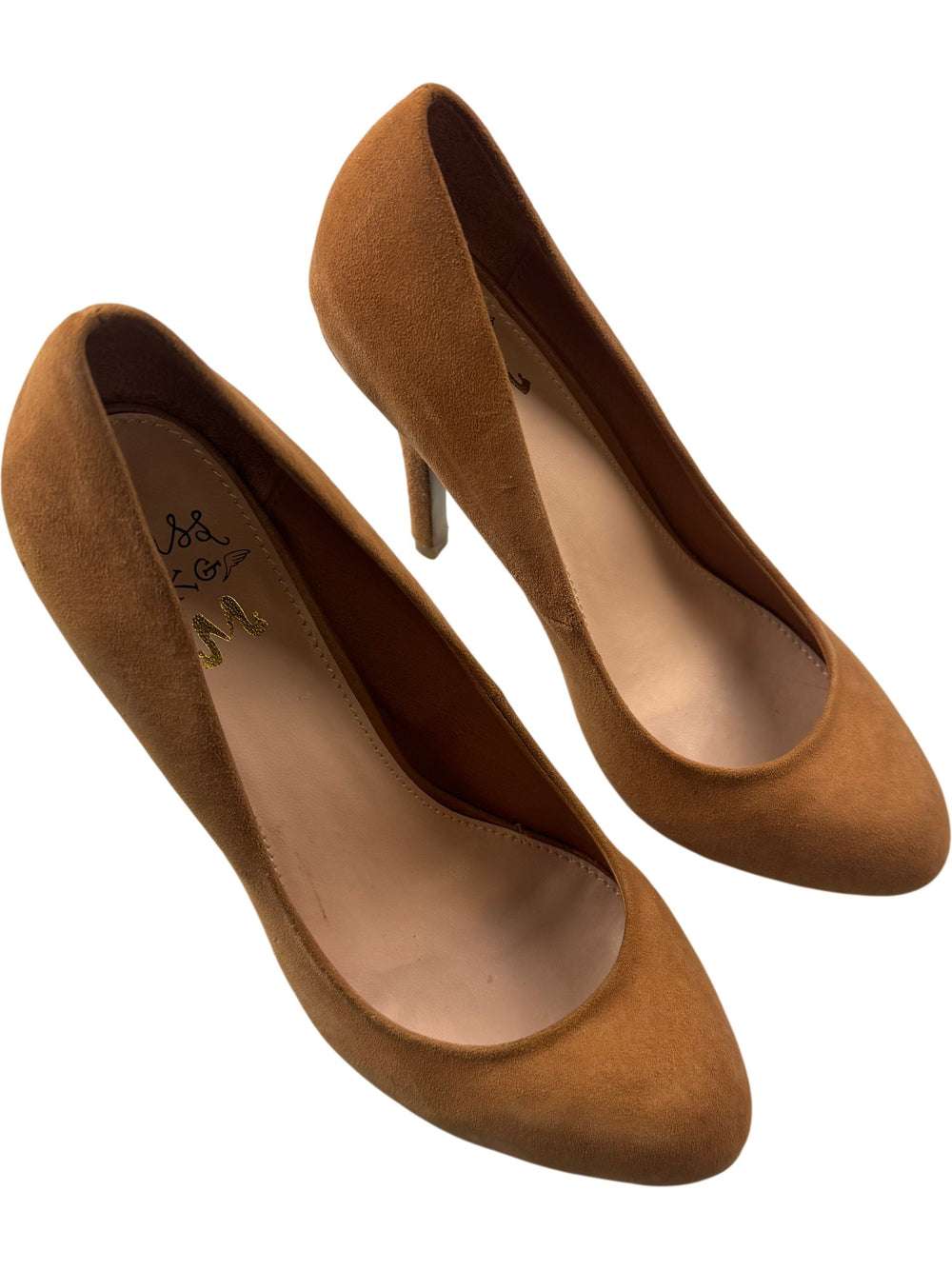 Miss KG Brown Suede Heels - Size 4 - Think Vintage ltd