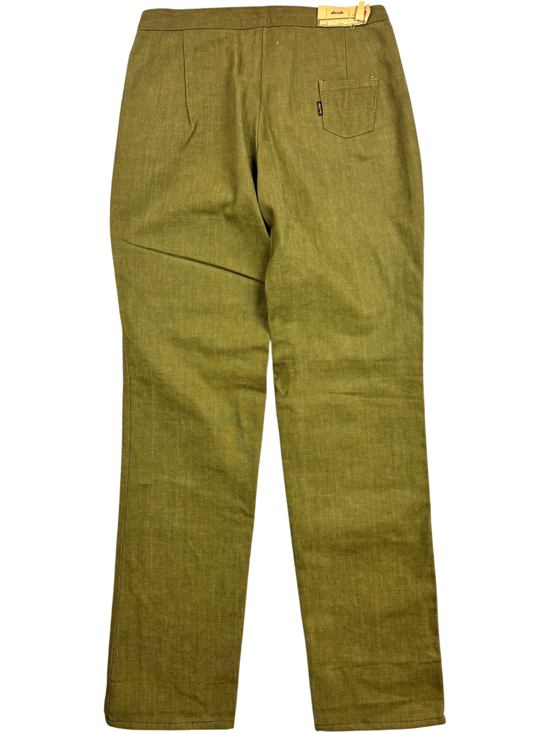 Miss Levi's Olive Green Button-Up Trousers - W28 L32 - Think Vintage
