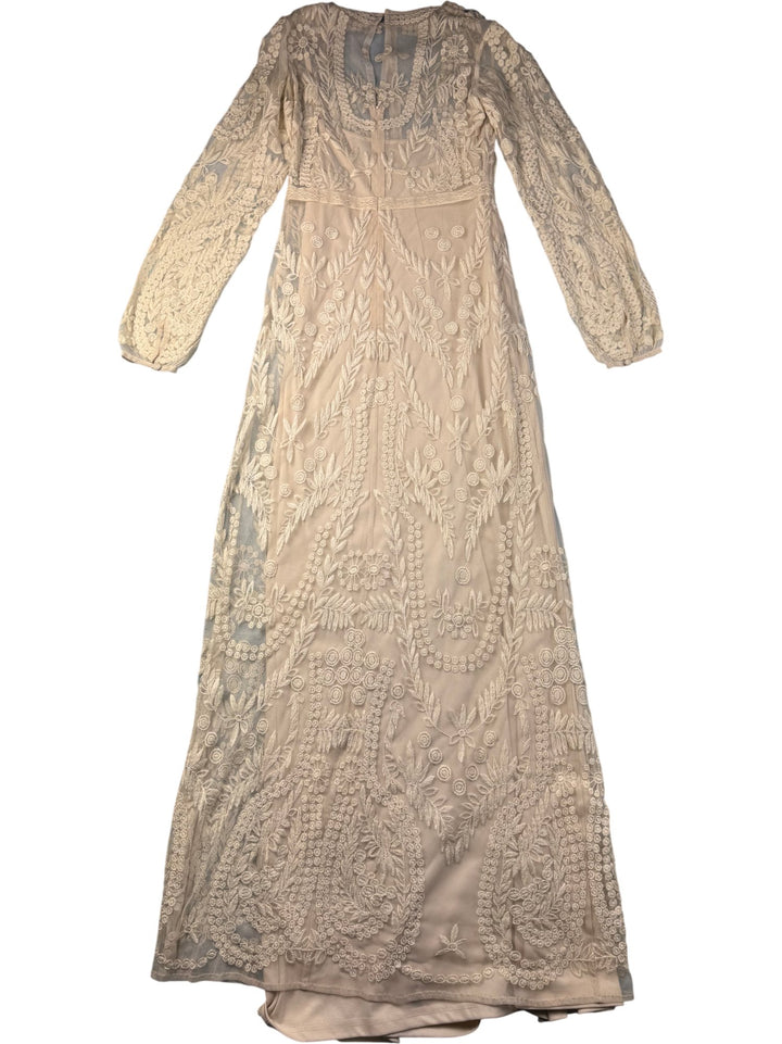 Miss Selfridge Embroidered Maxi Dress - S - Think Vintage ltd