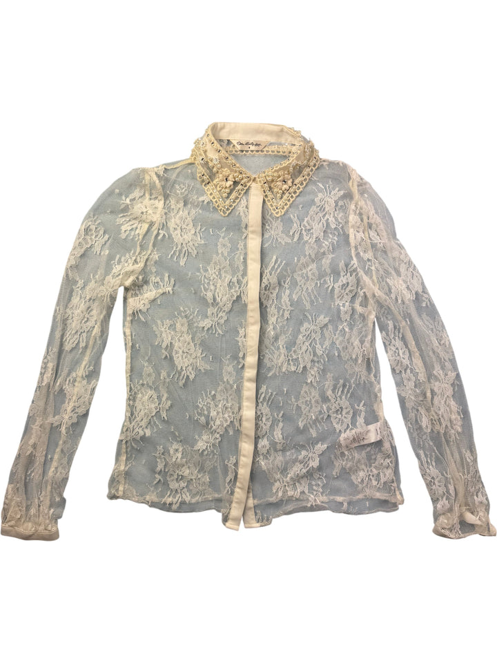 Miss Selfridge Lace Blouse - XS