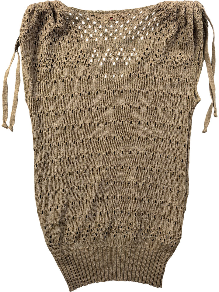 Miss Straven Knit Sleeveless Top - S - Think Vintage ltd