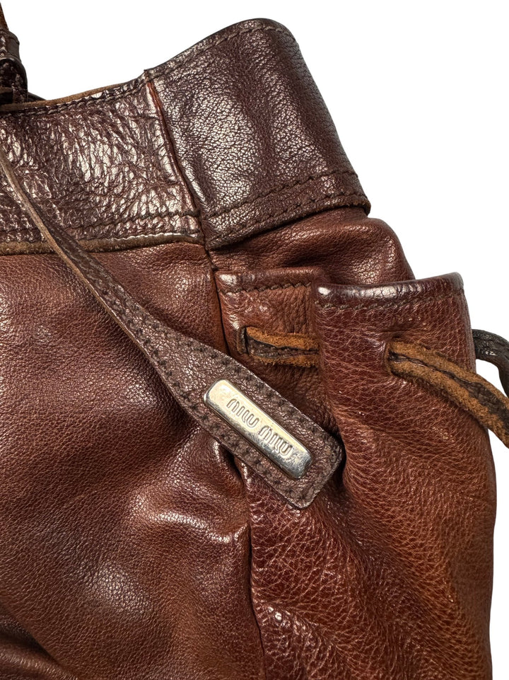 Miu Miu Brown Leather Handbag