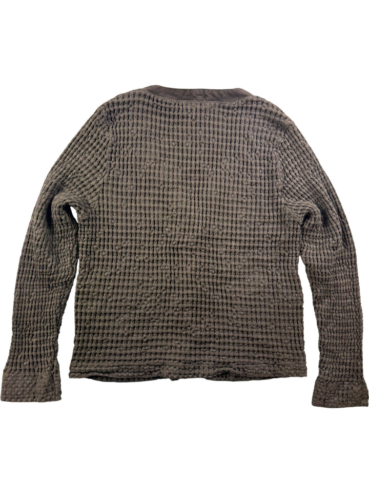 Mod-O-Doc Waffle Knit Cardigan - L - Think Vintage ltd
