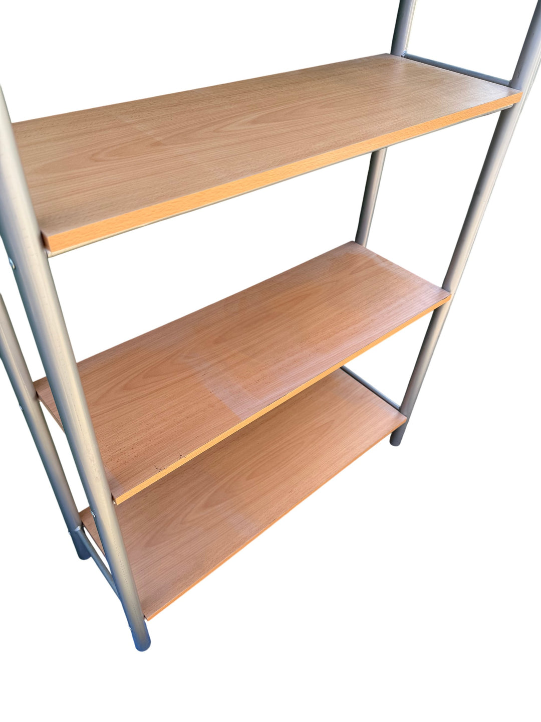 Modern Wooden and Metal Bookcase - Think Vintage