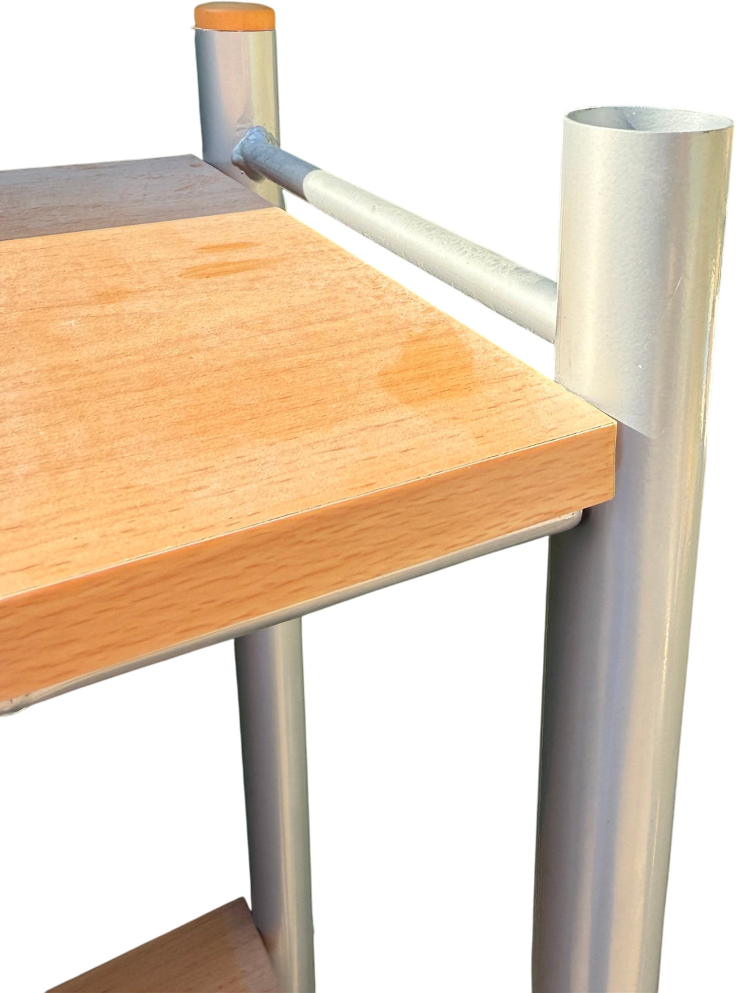 Modern Wooden and Metal Bookcase - Think Vintage