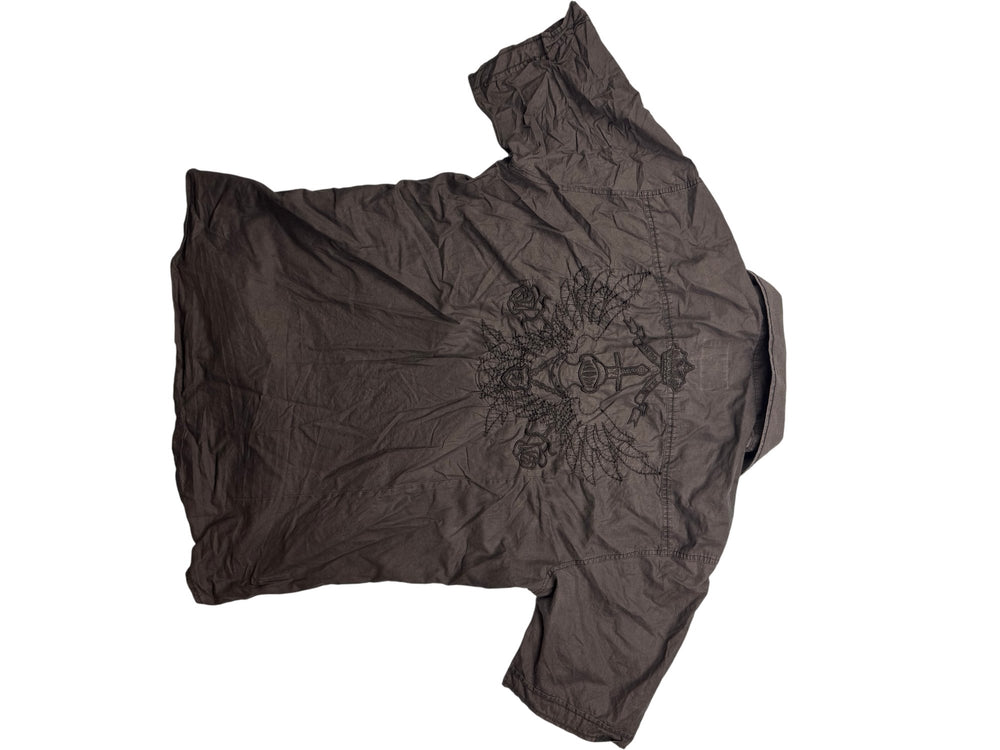 Mondeo Embroidered Short Sleeve Shirt - M - Think Vintage