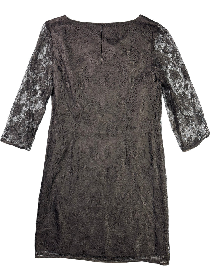 Monsoon Beaded Black Dress - S - Think Vintage ltd