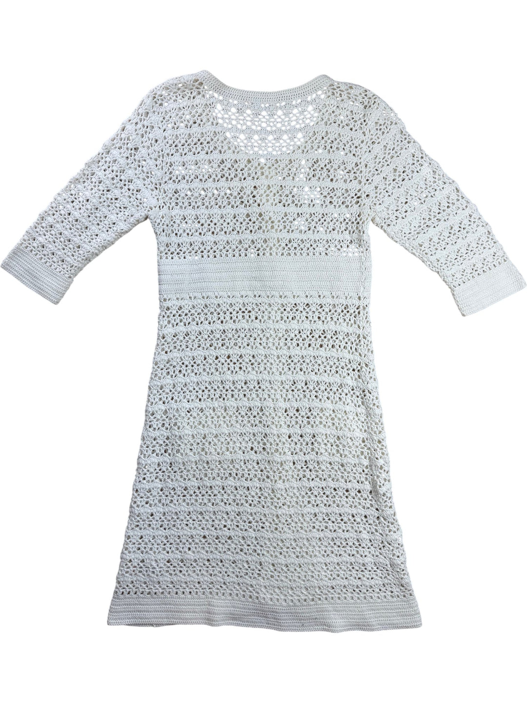 Monsoon Crochet Button-Up Dress