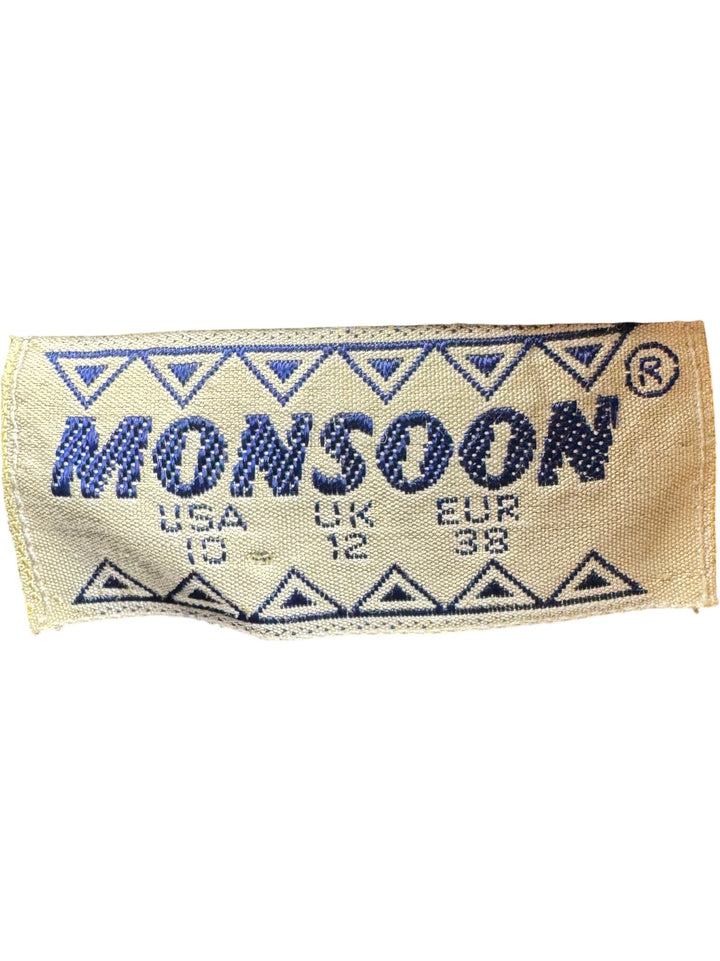 Monsoon Embroidered Pleated Skirt - W28 - Think Vintage ltd