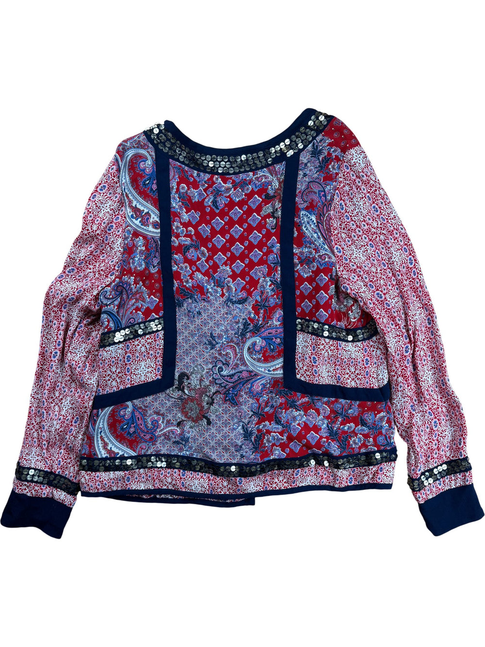 Monsoon Patterned Jacket - S - Think Vintage ltd