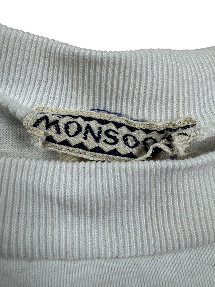 Monsoon White Elephant Graphic T-Shirt - M - Think Vintage ltd