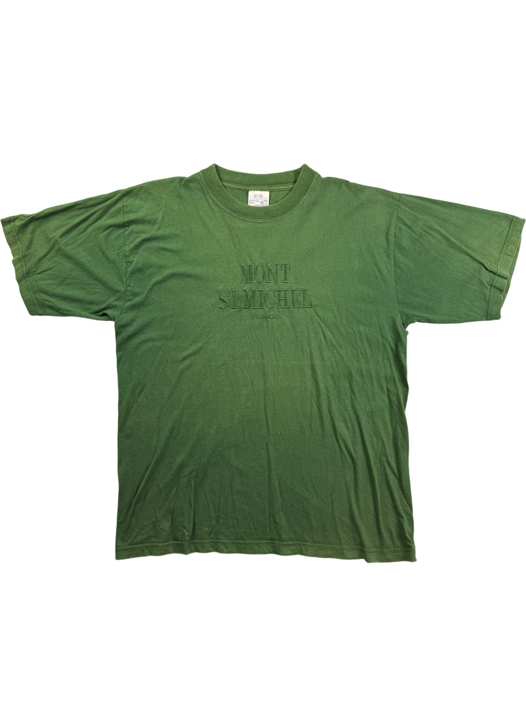Mont St Michel Green T-Shirt - M/L - Think Vintage ltd