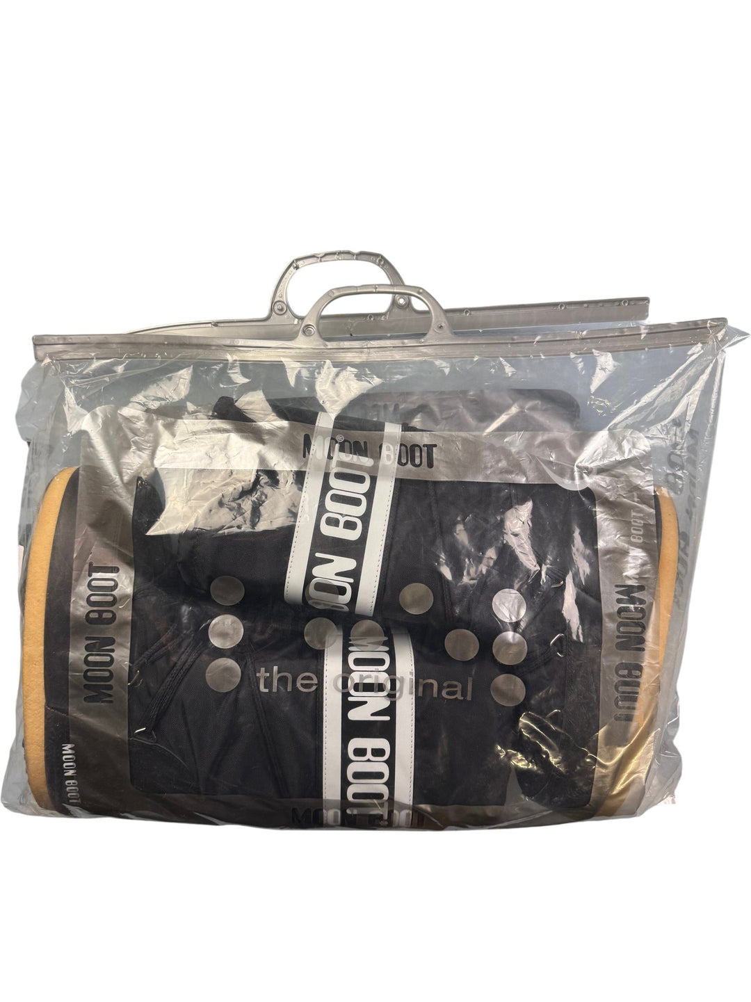 Moon Boot Nylon Black Boots - Think Vintage ltd