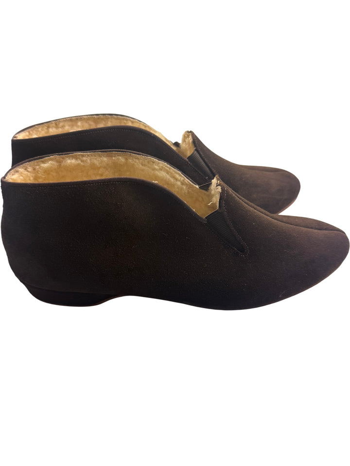 Morlands Sheepskin Brown Slippers with box - Think Vintage Online Ltd