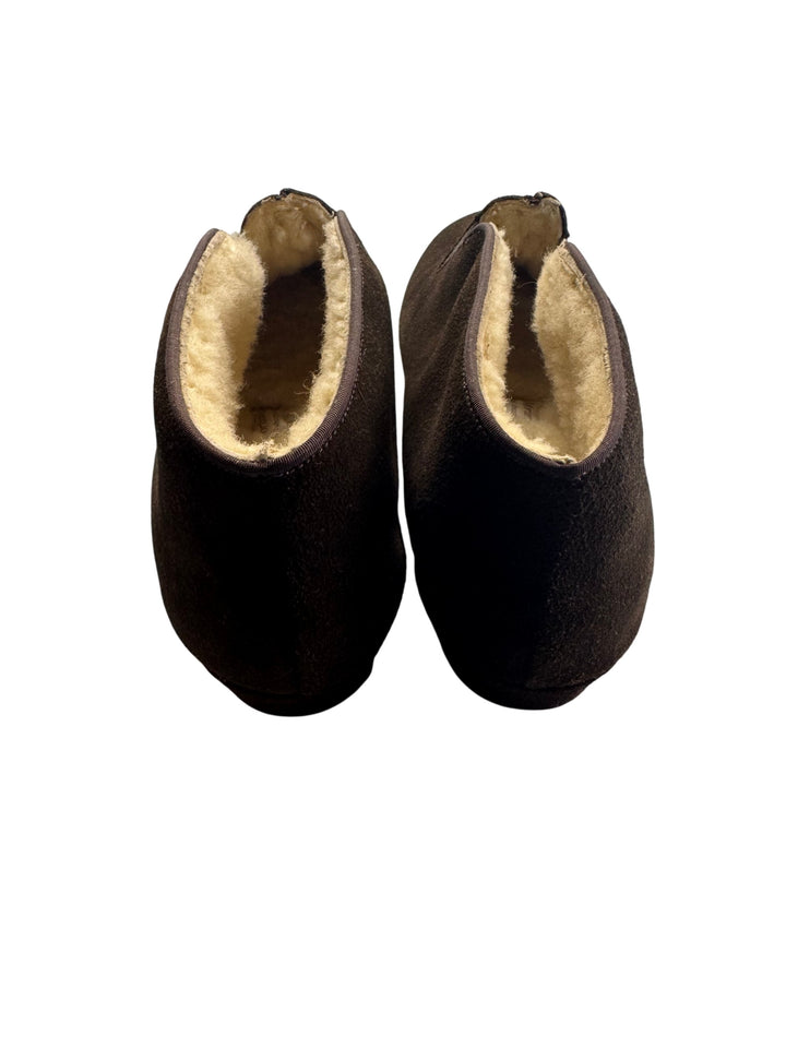 Morlands Sheepskin Brown Slippers with box - Think Vintage Online Ltd